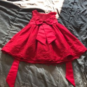 A red toddler dress